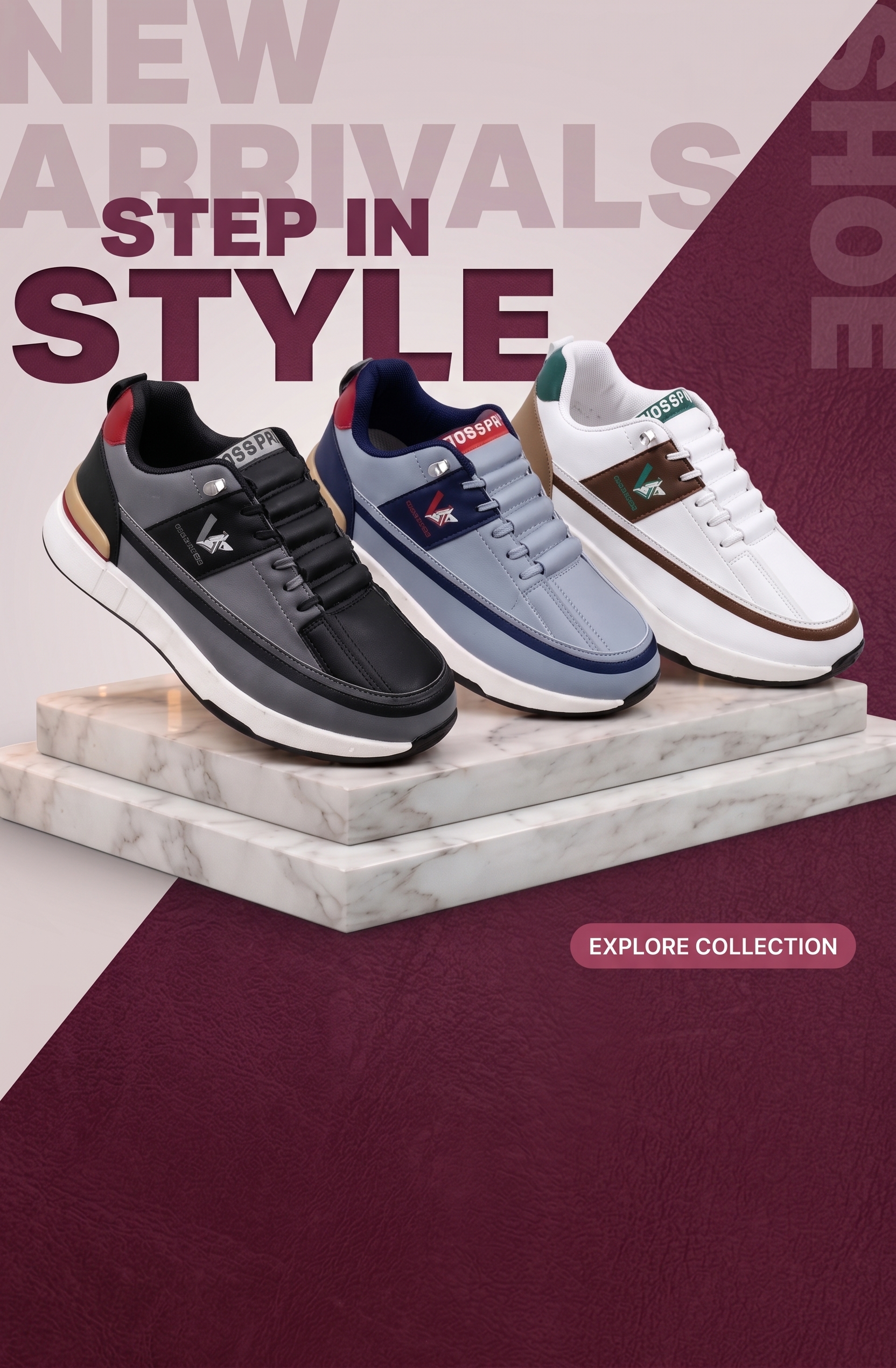 Men's Stylish High-Top Casual Sneakers – DB B015